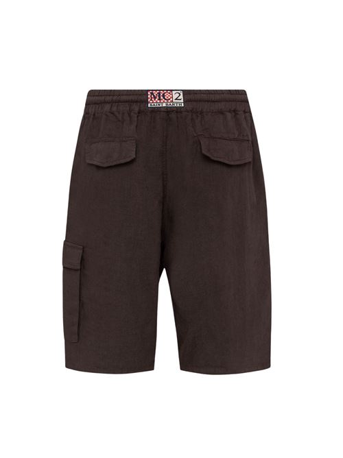 bermuda chinos with side pocket MC2 SAINT BARTH | MARSEILLE-00320HLINE 18 BROWN